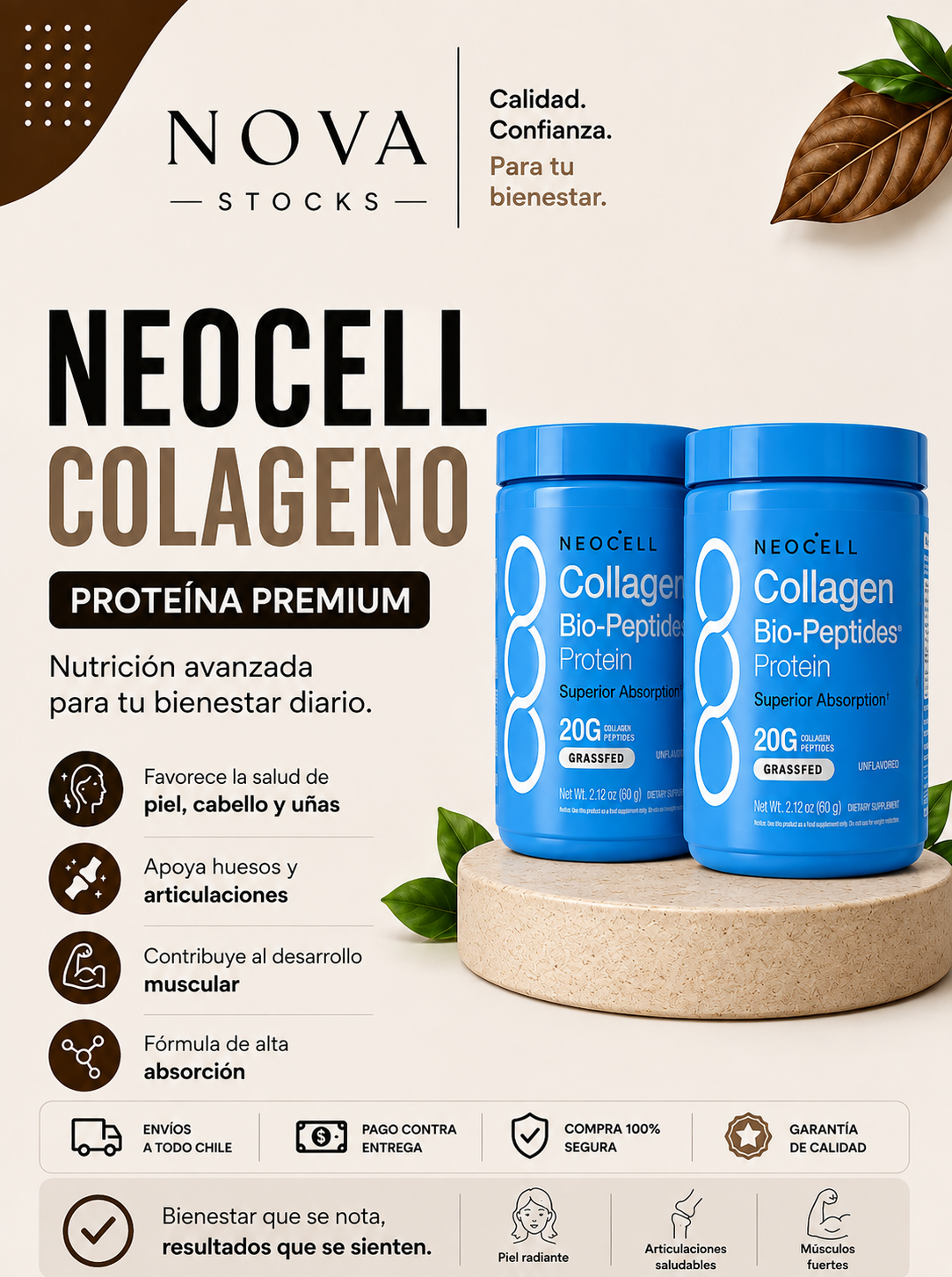 🔥 Suplemento NeoCell Super Collagen: El Secreto para una Piel Radiante y Firme