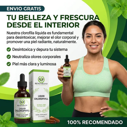 Clorofila Benevolent Concentrada 60 ml – Purifica Tu Cuerpo y Aumenta Tu Energía