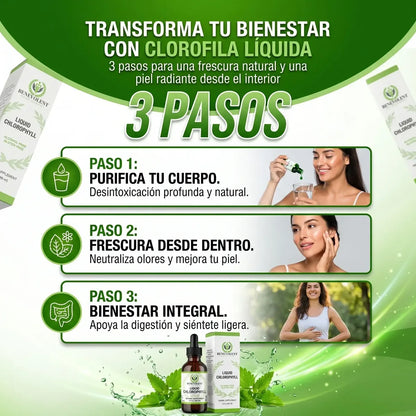 Clorofila Benevolent Concentrada 60 ml – Purifica Tu Cuerpo y Aumenta Tu Energía